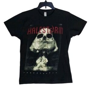 Halestorm Apocalyptic Concert Tour Shirt 2012 Mens S Lizzy Hale Black Rare Rock